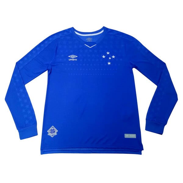 Camiseta Cruzeiro Replica Primera Ropa ML 2019/20 Azul